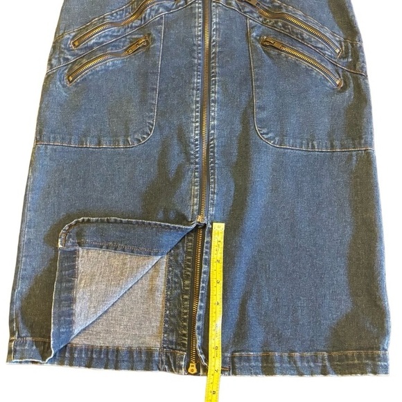 REQUEST Blue Jean Skirt - 9 - Picture 4 of 8